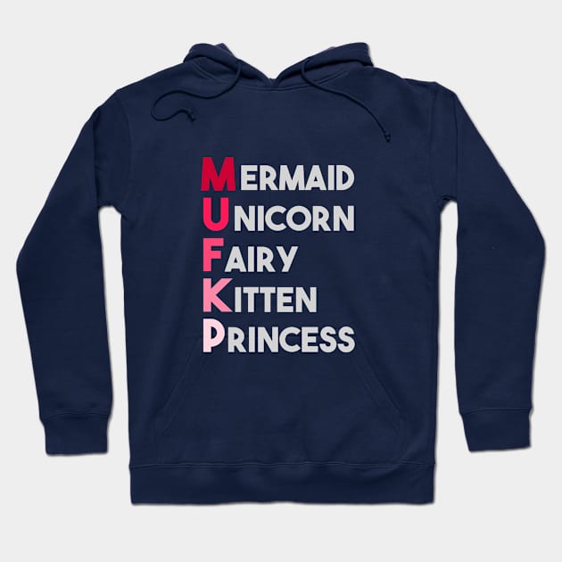 Mermaid Unicorn Fairy Kitten Princess Hoodie by lisalizarb